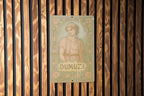 Belle Époque Floral Metal Sign Dumuzi Art – Vintage Pastel Tin Wall Decor, Parisian Ornate Border, Antique-Style Patina — photo 1