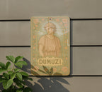 Belle Époque Floral Metal Sign Dumuzi Art – Vintage Pastel Tin Wall Decor, Parisian Ornate Border, Antique-Style Patina — photo 5