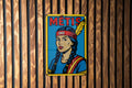 Bold Pop Art Comic Metis Metal Sign – Retro Tin Wall Decor with Ben-Day Dots, Saturated Colors, Vintage Style Art — photo 1