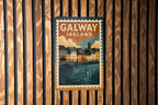 Galway Ireland Metal Sign – Vintage Stamp Style Wall Art, Irish Travel Decor, Rustic Souvenir for Home or Bar — photo 3