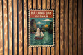 Ha Long Bay Vietnam Metal Sign – Vintage Travel Stamp Style Wall Art, Retro Tin Decor for Home or Office Display — photo 1