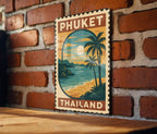 Phuket Thailand Metal Sign – Vintage Travel Stamp Style Wall Art, Rustic Tropical Decor, Retro Souvenir for Home or Office — photo 1