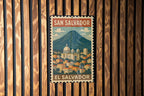 San Salvador El Salvador Metal Sign – Vintage Stamp Style Wall Art, Rustic Country Decor, Travel Souvenir Tin Plaque — photo 3