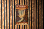 Victoria Falls Zimbabwe Metal Sign – Vintage Travel Stamp Style Wall Art for Home, Office, Bar, or Man Cave Decor — photo 2