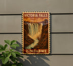 Victoria Falls Zimbabwe Metal Sign – Vintage Travel Stamp Style Wall Art for Home, Office, Bar, or Man Cave Decor — photo 5