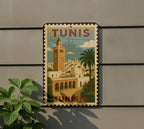 Tunis Tunisia Stamp Style Metal Sign – Vintage Travel Poster Wall Art, Retro Tin Decor for Home or Office, Souvenir Gift — photo 5