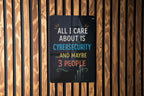 Funny Cybersecurity Metal Sign – Chalkboard Style with Color – Geek Wall Decor Gift for IT Professionals, Hacker Office Sign — photo 3