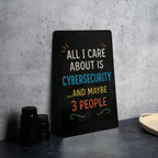 Funny Cybersecurity Metal Sign – Chalkboard Style with Color – Geek Wall Decor Gift for IT Professionals, Hacker Office Sign — photo 4