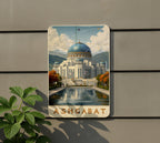Ashgabat Retro Travel Poster Tin Sign – Vintage Metal Wall Art for Home, Bar, or Office Décor, Turkmenistan Souvenir — photo 5