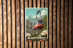Retro Black Forest Travel Poster Tin Sign – Vintage-Style Metal Wall Art for Cabin, Lodge, or Rustic Home Décor — photo 3