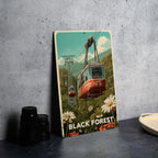 Retro Black Forest Travel Poster Tin Sign – Vintage-Style Metal Wall Art for Cabin, Lodge, or Rustic Home Décor — photo 4