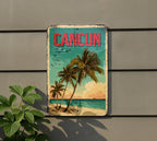 Retro Cancun Tulum Travel Poster Tin Sign – Vintage Metal Wall Decor for Beach House, Bar, or Man Cave — photo 5