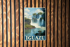 Retro Iguazu Falls Travel Poster Style Metal Tin Sign – Vintage Wall Decor for Home, Bar, Man Cave, or Office — photo 2