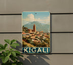 Kigali Travel Poster Style Retro Tin Sign – Vintage Rwanda Wall Art, Metal Decor for Home, Office, or Bar — photo 5