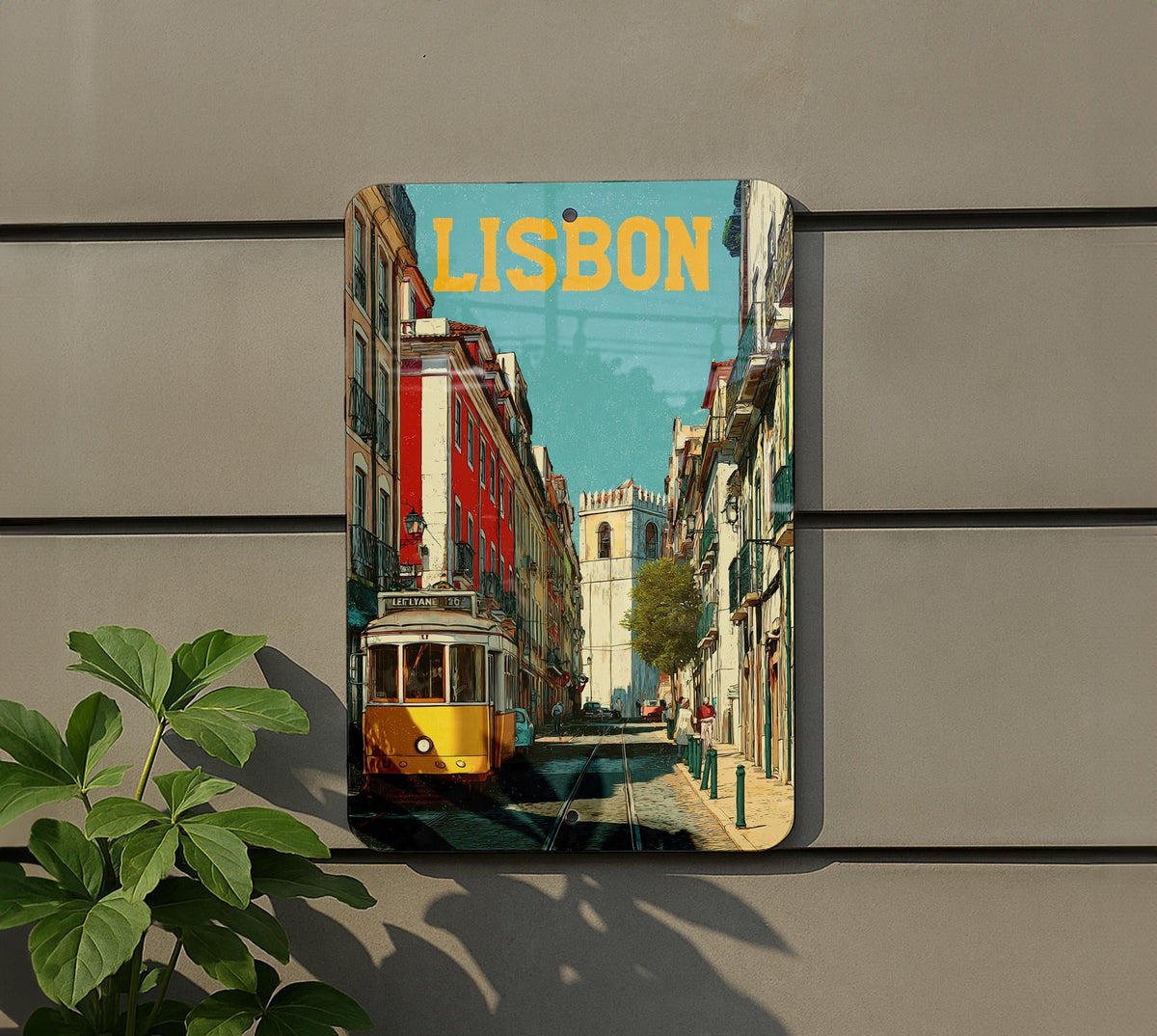Lisbon Alfama Retro Travel Poster Tin Sign – Vintage Metal Wall Art Decor for Home, Bar, or Kitchen — photo 5