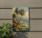 Retro Maui Travel Poster Tin Sign – Vintage Hawaii Wall Art, Metal Beach Decor, Island Souvenir for Home or Bar — photo 5