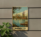 Retro Maputo Travel Poster Style Tin Sign – Vintage Metal Wall Art Decor for Home, Bar, Garage, or Man Cave — photo 5