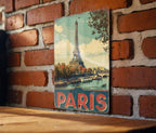 Retro Paris Travel Poster Tin Sign – Vintage French Wall Art, Metal Decor for Home, Kitchen, Bar, Café, or Office — photo 3
