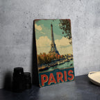 Retro Paris Travel Poster Tin Sign – Vintage French Wall Art, Metal Decor for Home, Kitchen, Bar, Café, or Office — photo 4