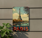 Retro Paris Travel Poster Tin Sign – Vintage French Wall Art, Metal Decor for Home, Kitchen, Bar, Café, or Office — photo 5