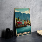 Queenstown Retro Travel Poster Tin Sign – Vintage Metal Wall Art Decor for Home, Bar, Garage or Man Cave — photo 4