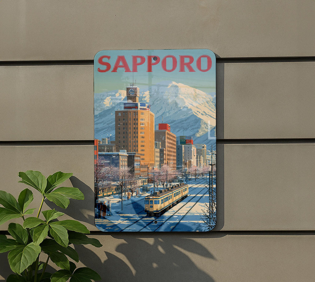 Sapporo Retro Travel Poster Tin Sign – Vintage Japan Metal Wall Art for Home Bar, Kitchen, or Man Cave Decor — photo 5