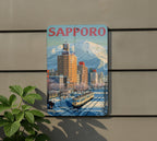 Sapporo Retro Travel Poster Tin Sign – Vintage Japan Metal Wall Art for Home Bar, Kitchen, or Man Cave Decor — photo 5
