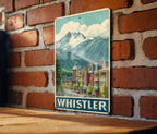 Whistler Village Retro Travel Poster Tin Sign – Vintage-Style Metal Wall Art for Cabin, Lodge, or Ski Decor — photo 3