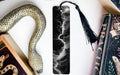 Artistic Metal Bookmark – Anvil Spark Chalkboard Sketch Design, Detailed Industrial Illustration Gift for Readers — photo 1
