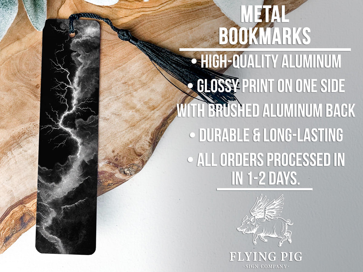 Artistic Metal Bookmark – Anvil Spark Chalkboard Sketch Design, Detailed Industrial Illustration Gift for Readers — photo 4
