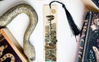 Mid Century Modern Metal Bookmark – Detailed Artistic Illustration, Retro Style Gift for Book Lovers, Vintage-Inspired Design — photo 2