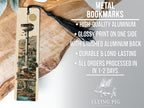 Mid Century Modern Metal Bookmark – Detailed Artistic Illustration, Retro Style Gift for Book Lovers, Vintage-Inspired Design — photo 4
