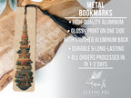 Stupa Embroidery Metal Bookmark – Intricate Needlework Pattern, Artistic Buddhist Design, Detailed Handcrafted Gift Idea — photo 4