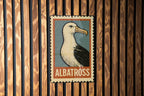 Albatross Stamp Style Wall Art – Vintage Metal Sign for Home, Garage, Bar, or Coastal Decor — photo 3