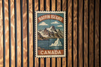 Baffin Island Canada Stamp Art Metal Sign – Vintage Wall Decor, Rustic Canadian Travel Poster Style Plaque — photo 3
