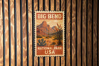 Big Bend National Park Metal Sign – Vintage Stamp Style Wall Art, Rustic USA Travel Decor, National Park Souvenir Sign — photo 2