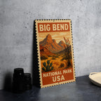 Big Bend National Park Metal Sign – Vintage Stamp Style Wall Art, Rustic USA Travel Decor, National Park Souvenir Sign — photo 4