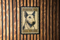Bull Terrier Dog Metal Sign – Vintage Stamp Style Wall Art, Rustic Home Decor, Pet Lover Gift, Tin Poster Sign — photo 1