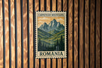 Carpathian Mountains Romani Art Metal Sign – Vintage Travel Stamp Style Wall Decor for Cabin, Rustic Home or Camper — photo 2