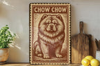 Chow Chow Dog Metal Sign – Vintage Stamp Style Wall Art, Tin Decor for Home, Porch, Kennel or Dog Lover Gift — photo 3