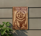 Chow Chow Dog Metal Sign – Vintage Stamp Style Wall Art, Tin Decor for Home, Porch, Kennel or Dog Lover Gift — photo 5