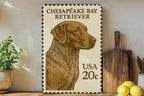 Chesapeake Bay Retriever Metal Sign – Rustic Dog Wall Art, Vintage Stamp Style Decor for Cabin, Lodge, or Kennel — photo 2