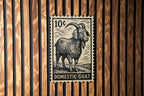 Domestic Goat Metal Sign – Vintage Farmhouse Wall Art, Rustic Stamp Style Decor, Tin Sign for Barn or Country Home — photo 1