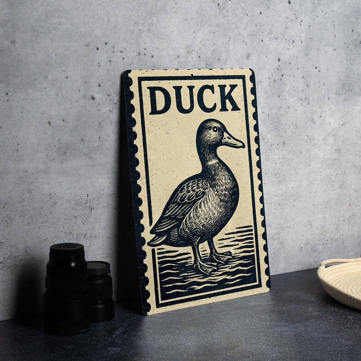 Vintage Duck Metal Sign – Rustic Wall Art, Wildlife Stamp Style Decor for Cabin, Lodge, or Hunting Enthusiast — photo 4