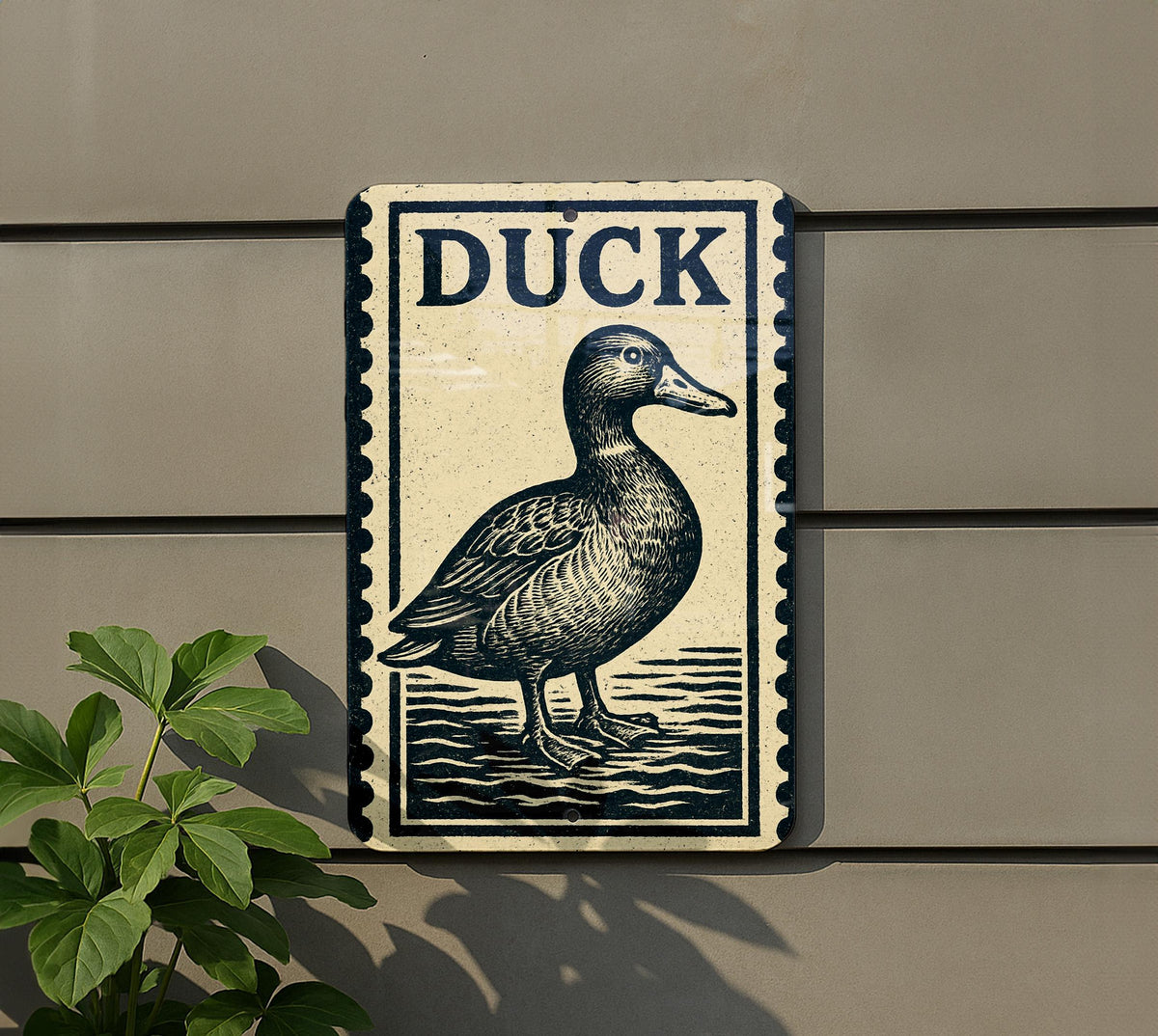 Vintage Duck Metal Sign – Rustic Wall Art, Wildlife Stamp Style Decor for Cabin, Lodge, or Hunting Enthusiast — photo 5