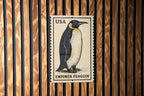 Emperor Penguin Metal Sign – Vintage Stamp Style Wall Art for Home, Cabin, or Rustic Decor — photo 2