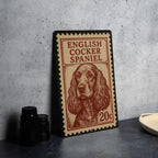 English Cocker Spaniel Metal Sign – Vintage Stamp Style Dog Wall Art for Home, Kennel Decor, Pet Lover Gift — photo 4