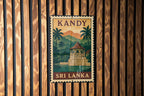Kandy Sri Lanka Metal Sign – Vintage Stamp Style Wall Art, Travel Poster Decor, Rustic Home or Office Gift — photo 3