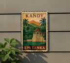 Kandy Sri Lanka Metal Sign – Vintage Stamp Style Wall Art, Travel Poster Decor, Rustic Home or Office Gift — photo 5
