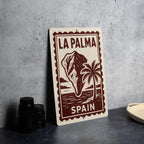 La Palma Spain Metal Sign – Vintage Stamp Style Wall Art, Travel Poster Decor for Home or Office — photo 4